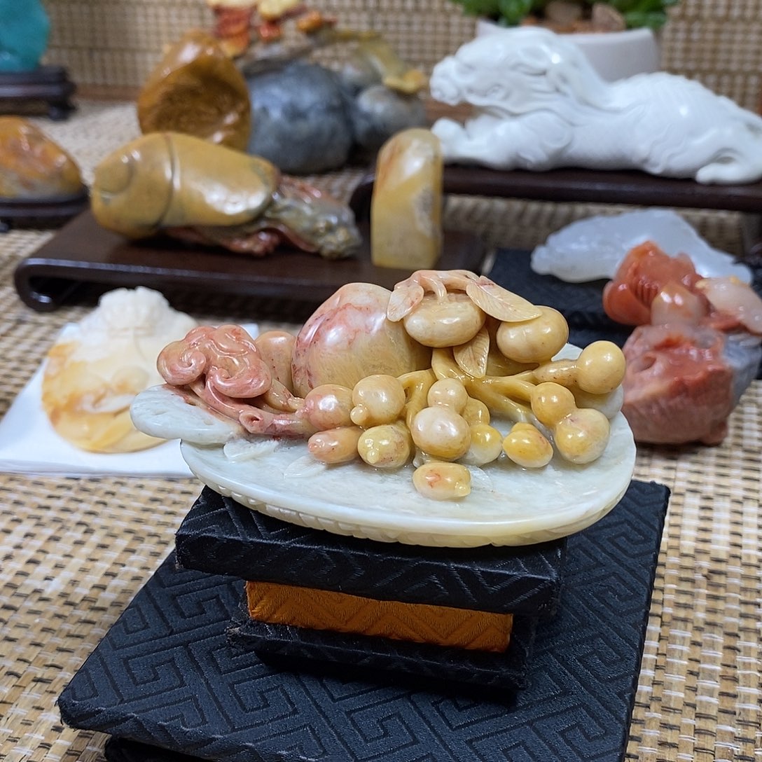 印石寿山石旗降石