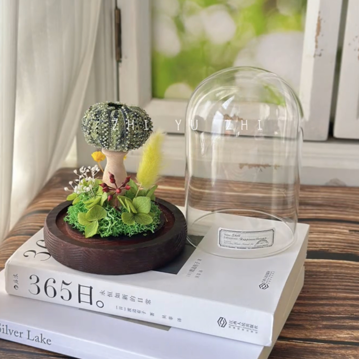 纯手工钩织微钩海胆小夜灯卧室书房氛围灯创意摆件节日生日礼物