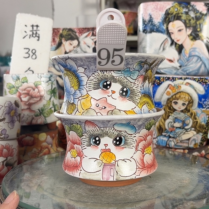 景德镇手绘花盆性价比超高
