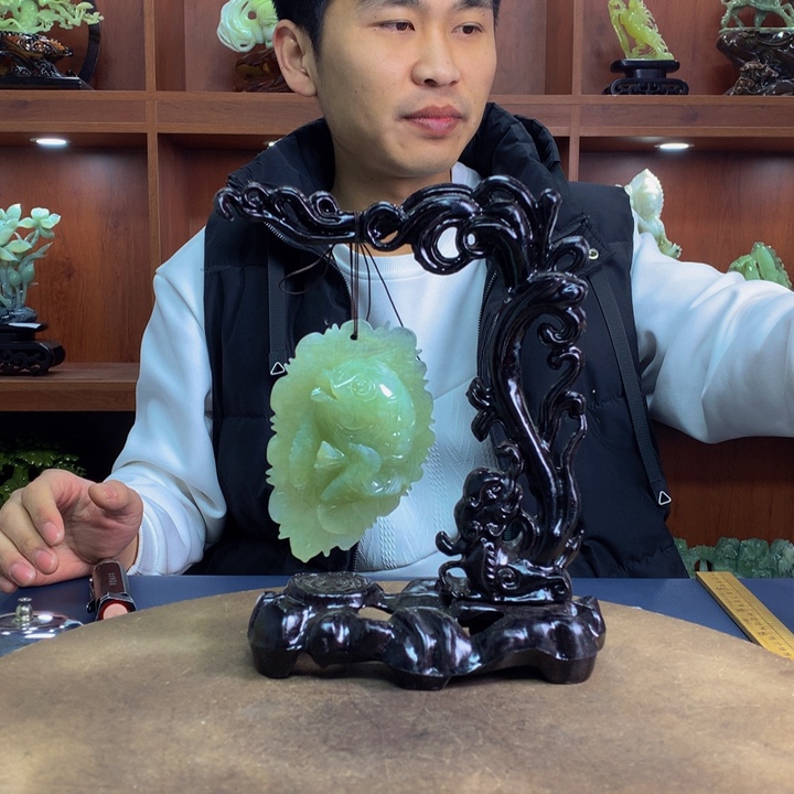 蛇纹石玉（覆膜）珠宝奇石未镶嵌김*수