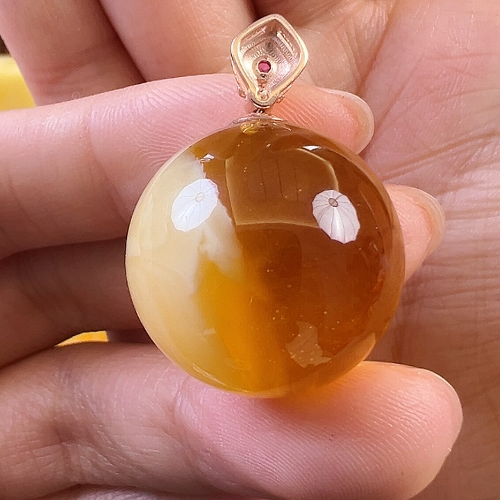 蜜蜡颈饰未镶嵌蜜蜡