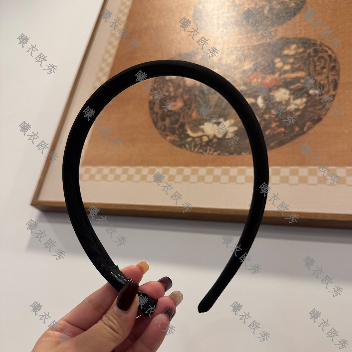 辰曦同款【韩式】细款高颅顶百搭氛围感布艺发箍