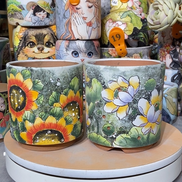 红陶景德镇艺术手绘作品