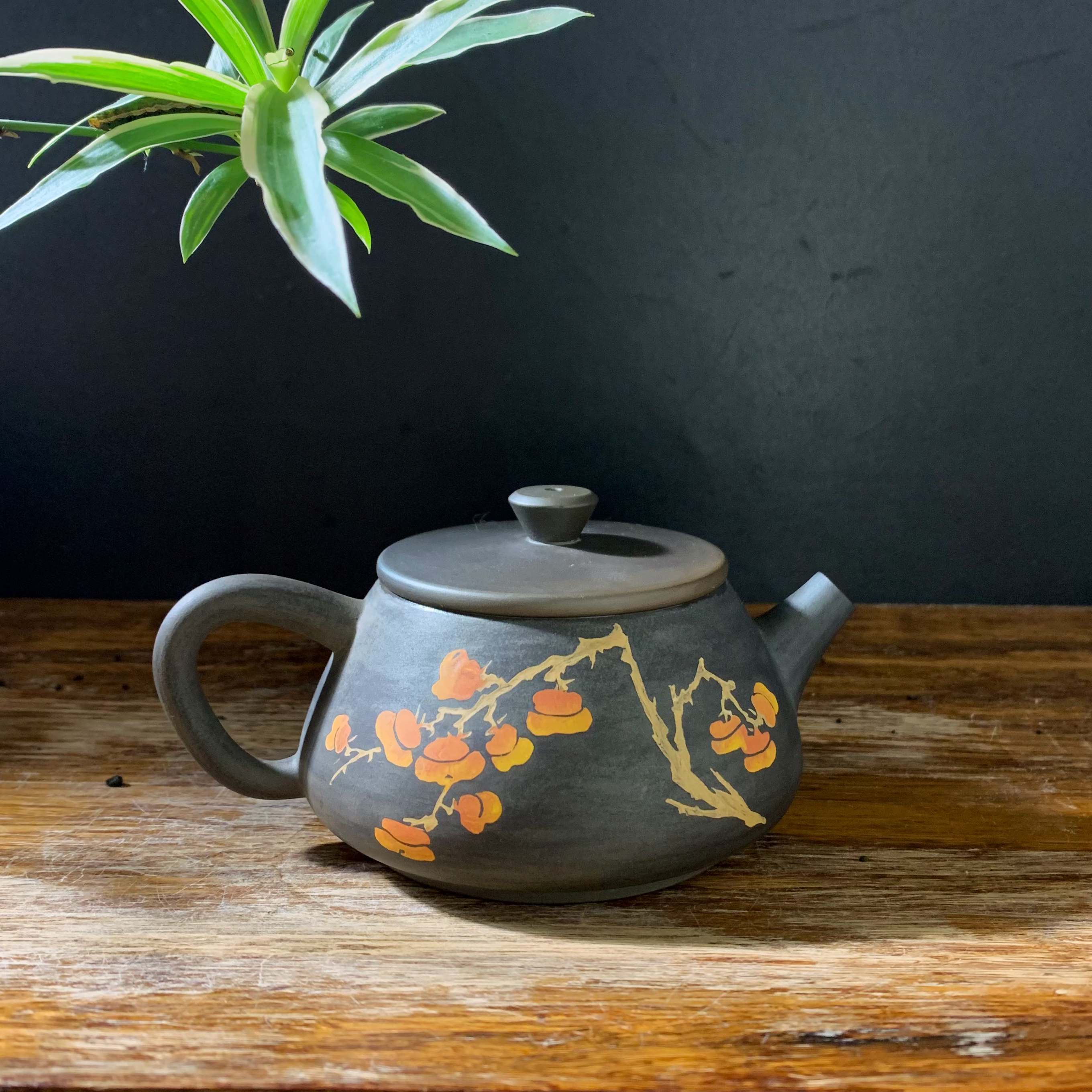 云南建水紫陶茶壶彩填事事如意石瓢壶渐变色窑变陶瓷壶手磨泡茶壶