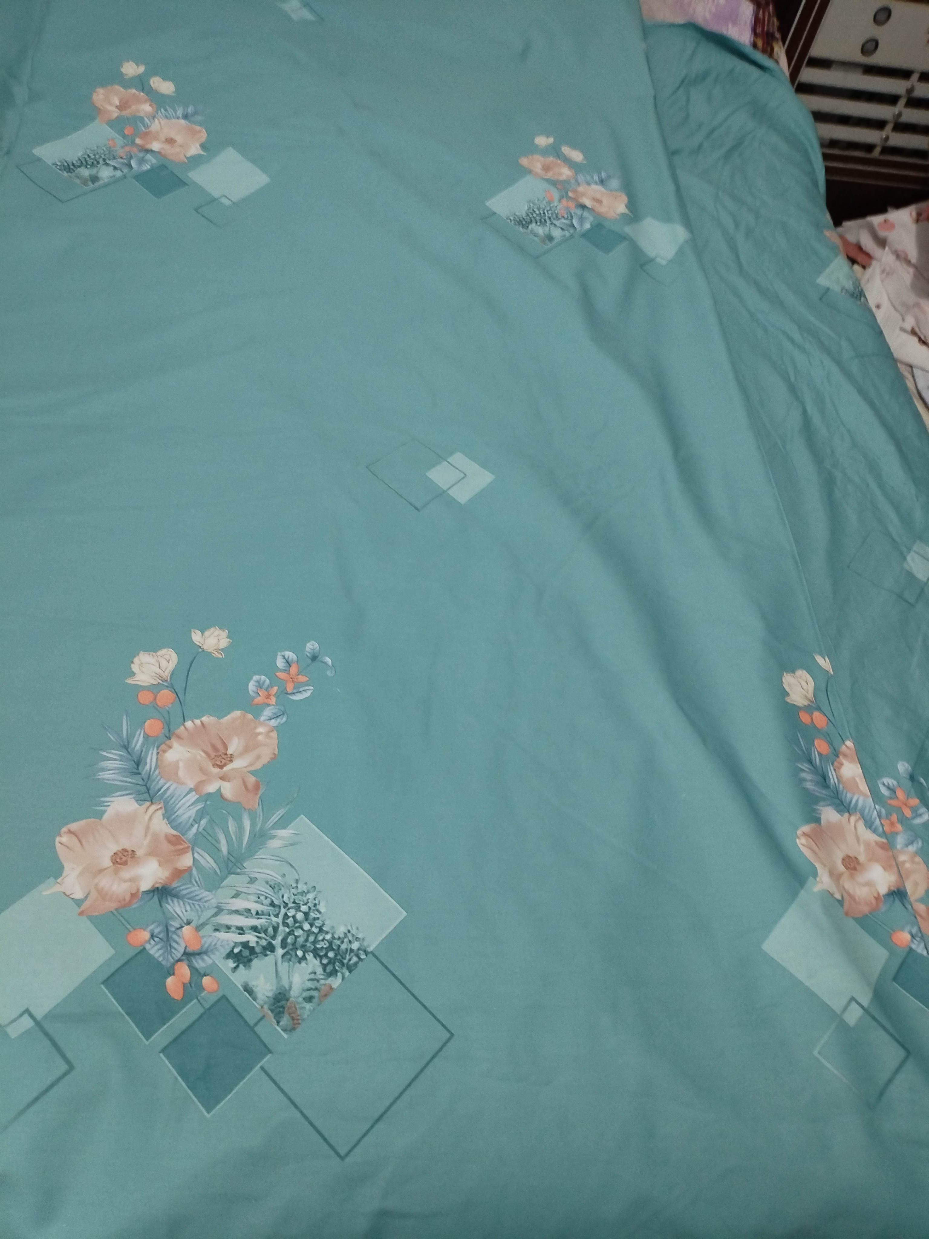 斜纹纯棉布料7.5米长舒适耐用