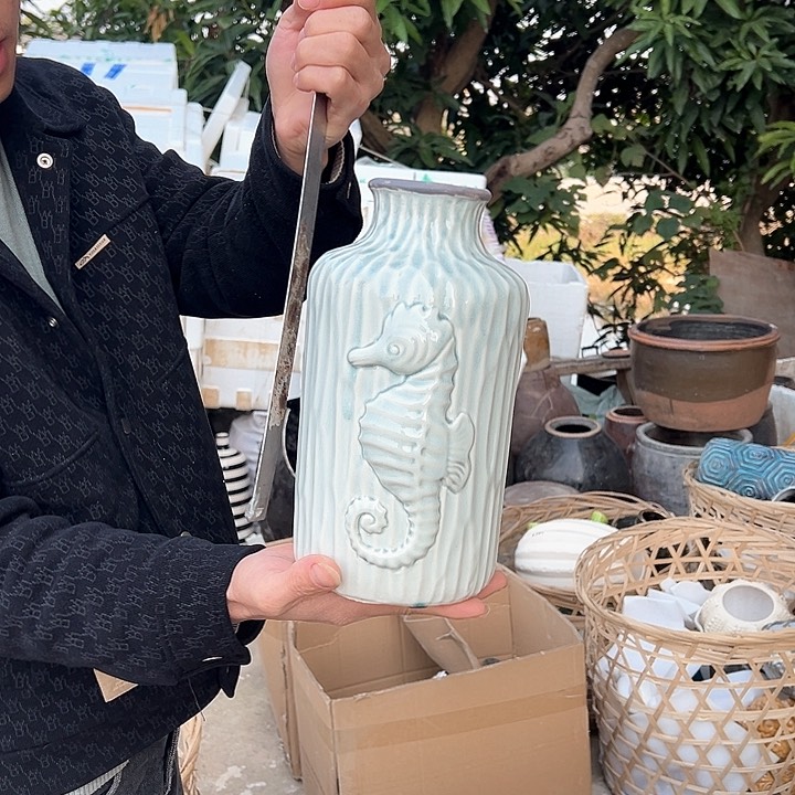 瓶高度26厘米口径6厘米微瑕捡漏