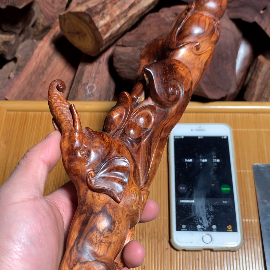 海***奇黄花梨/降香黄檀手串回血海南黄花梨老料