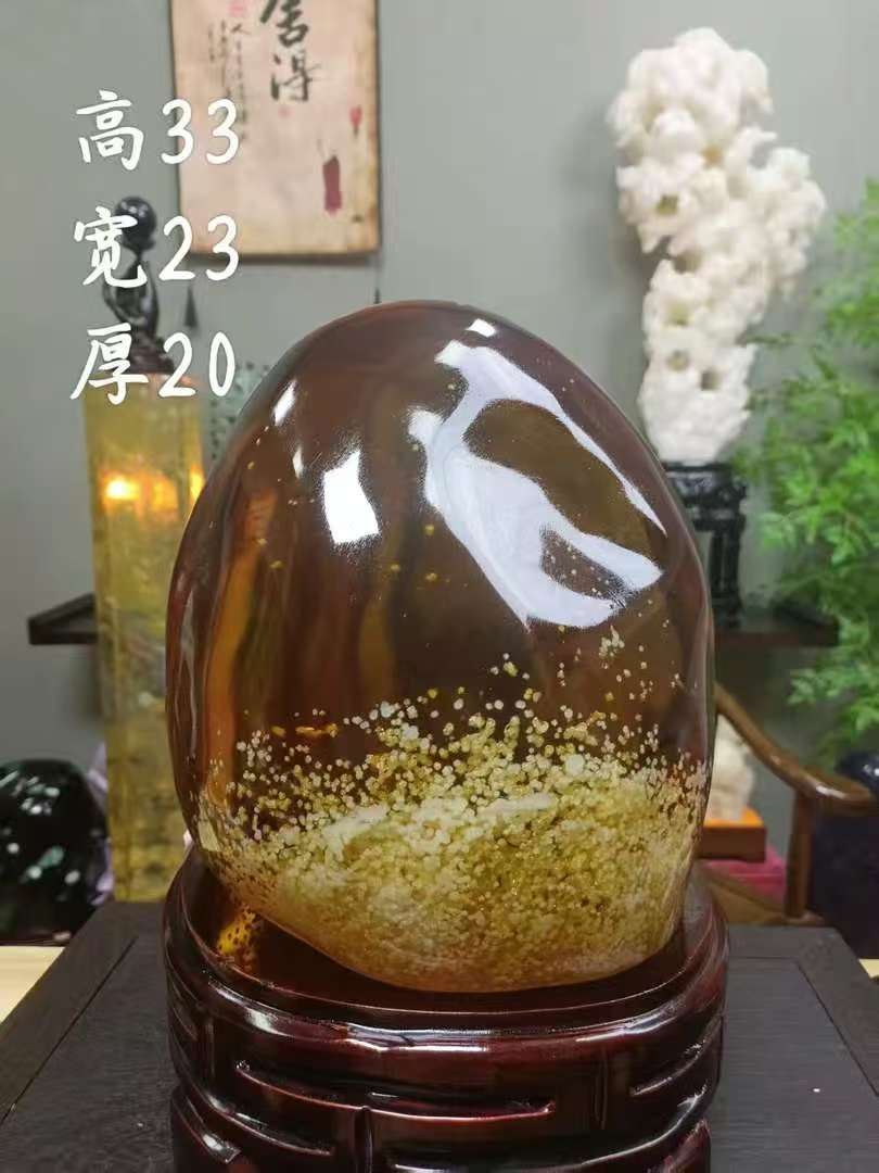 [金碧辉煌]家居摆件室内书房玄关客厅金砂摆件乔迁礼品
