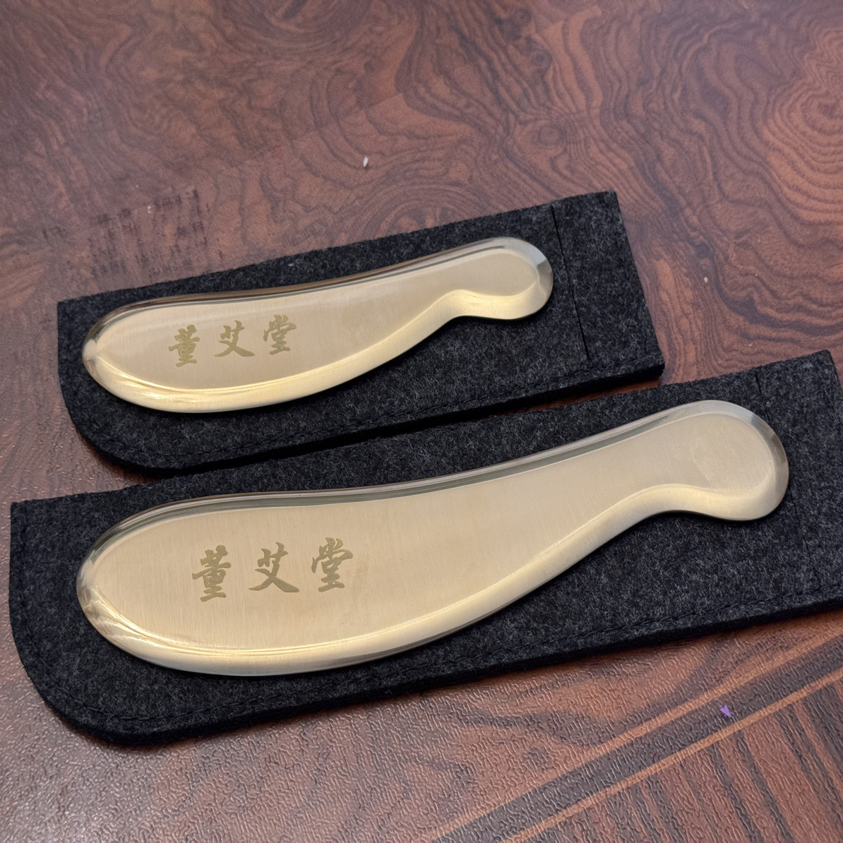 董艾堂纯铜刮痧板 