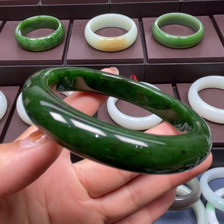 和田玉未镶嵌手镯6263