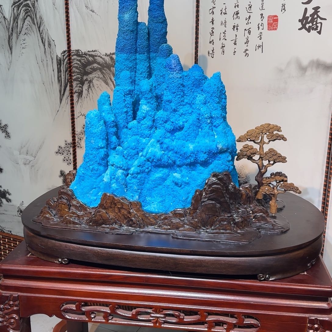 ?****&硅孔雀石奇石上一