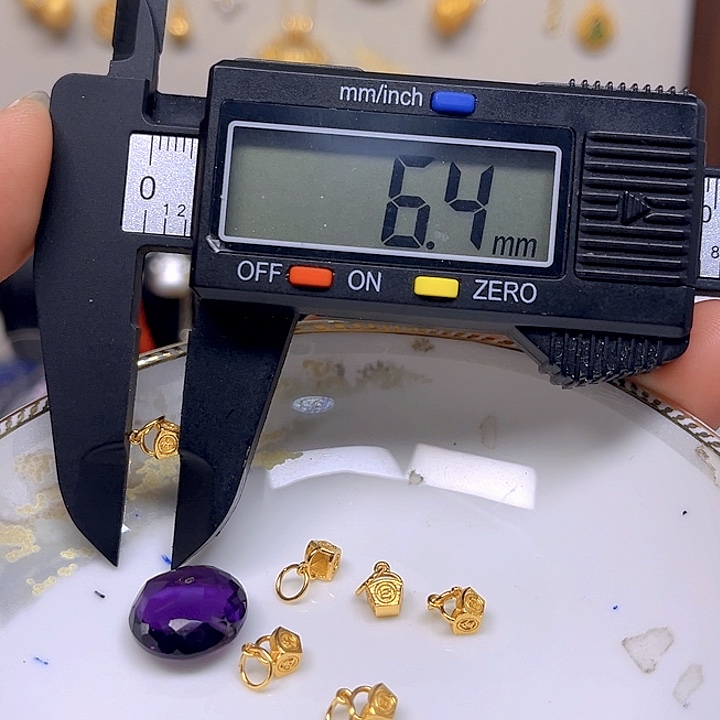 紫晶颈饰银S925镶嵌紫晶925镶嵌154