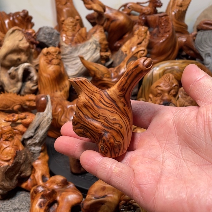 柏木把把壶手把件