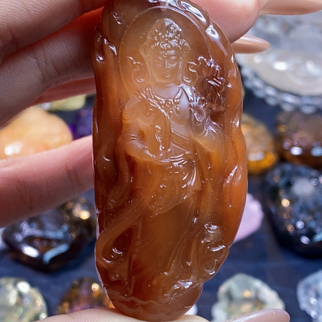 水晶颈饰未镶嵌吊坠