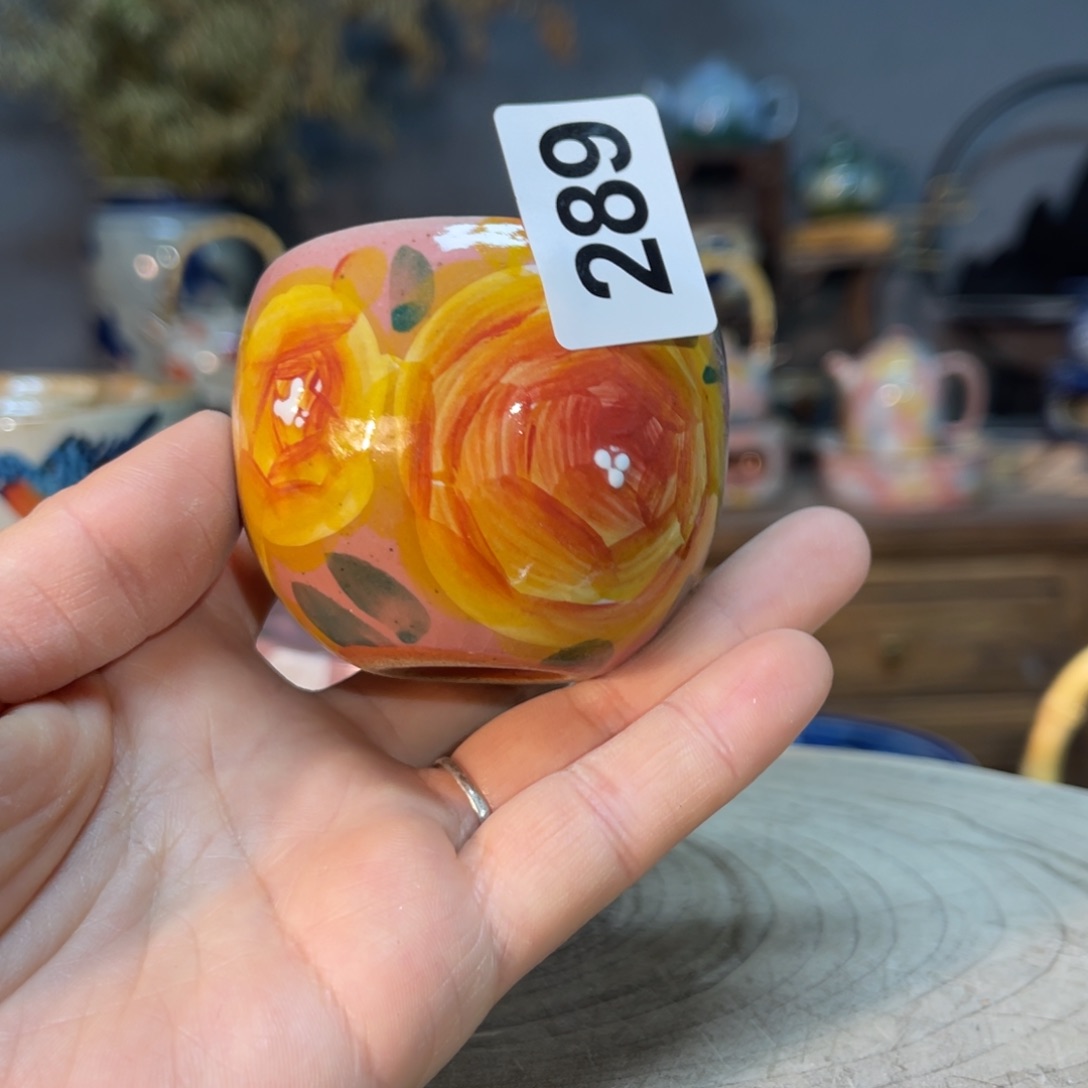 杯素浅陶瓷手工手绘