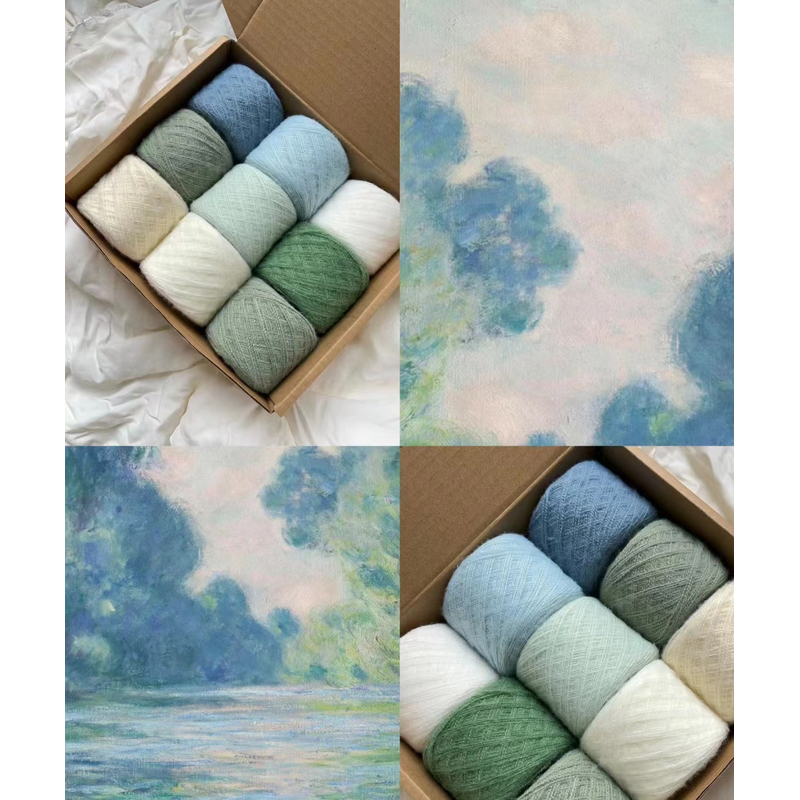 一线间毛线直播间2号高端貂绒一斤半