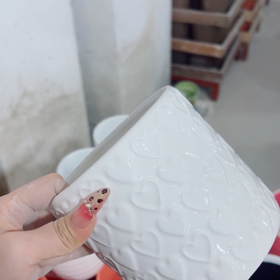 有孔，陶瓷花盆满10米包邮发货