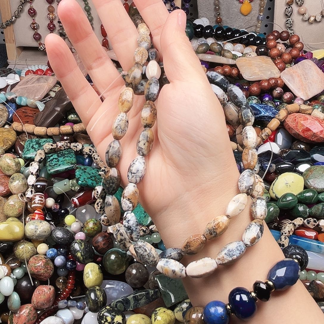 玛瑙/玉髓未镶嵌珠宝半成品水墨画