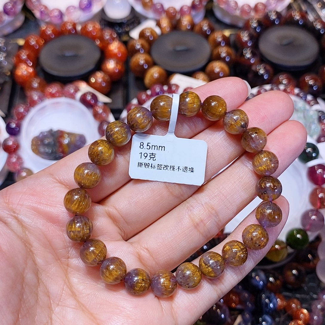 幸***鼠手串水晶未镶嵌8.5mm左右