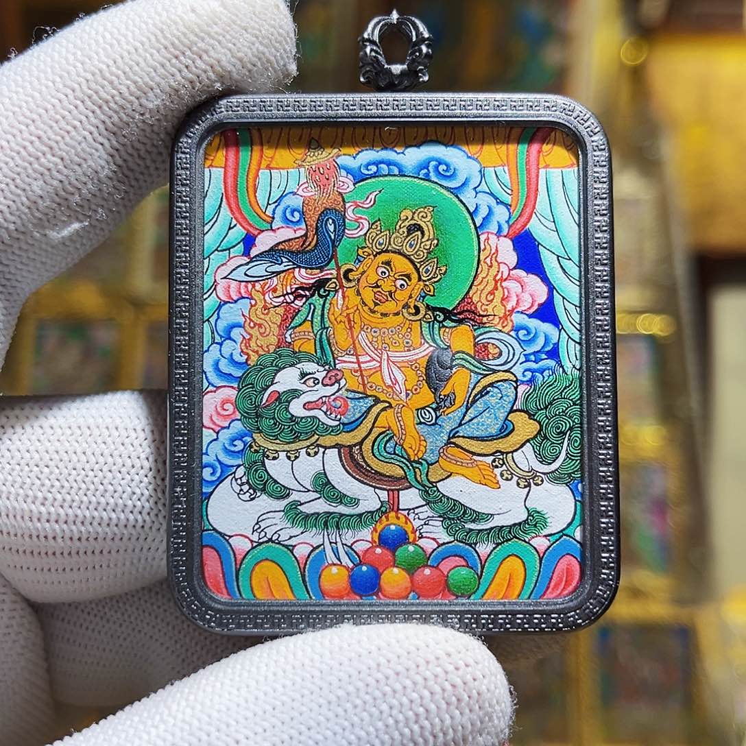 吊坠热贡纯手绘财宝天