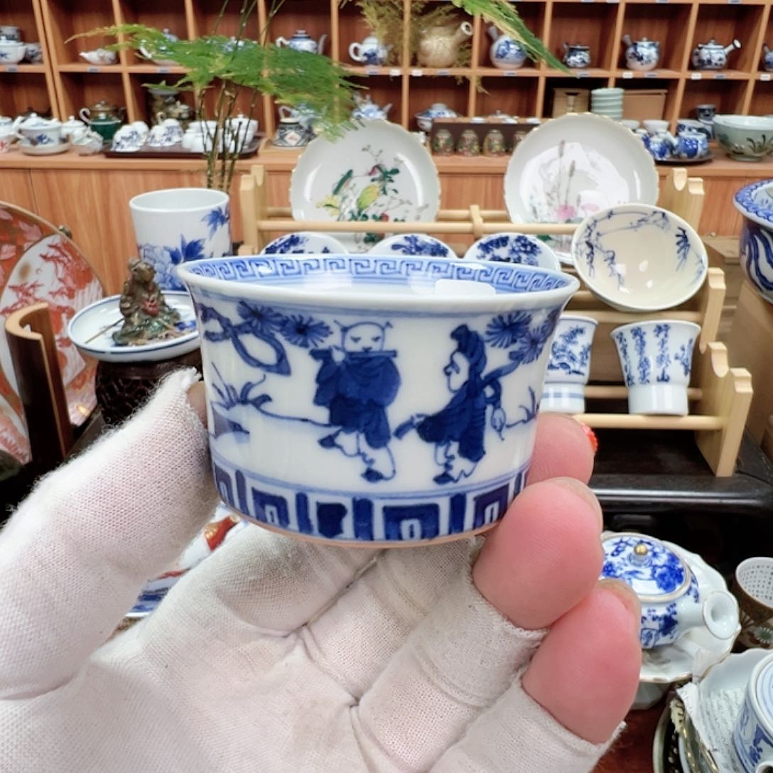 柴窑茶具茶杯小杯子