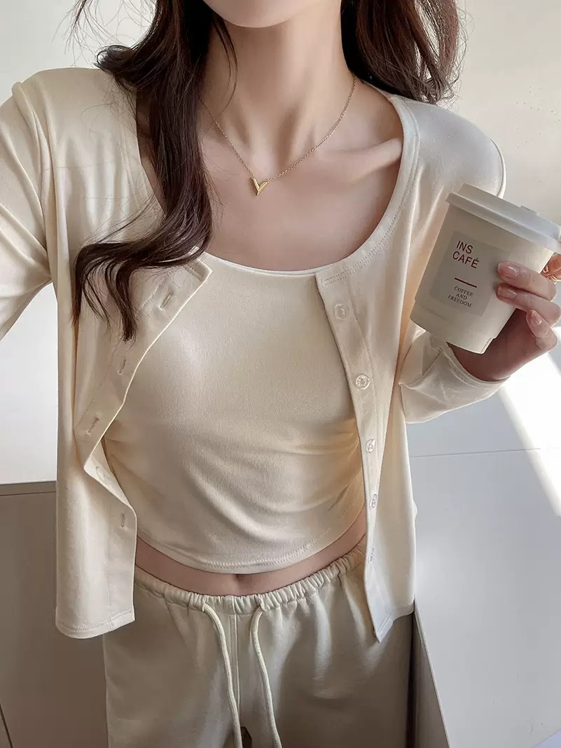 泡芙岛莫代尔防晒百搭薄款外套高级感百搭休闲高级感防晒衣空调衫