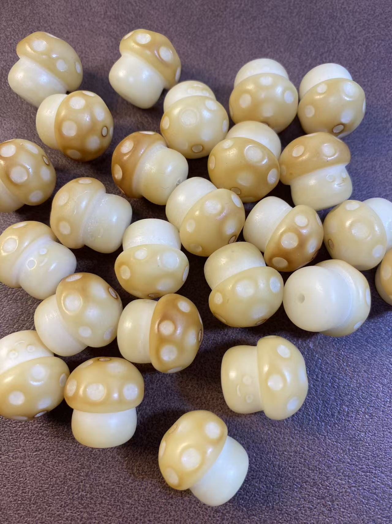 菩提根雕刻 碳烤蘑菇