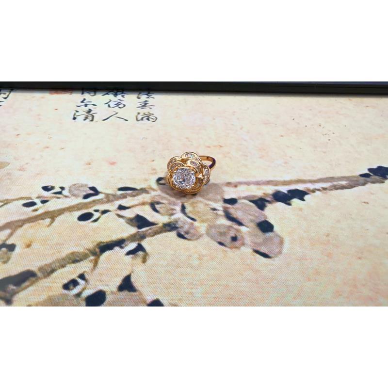 [南非甄选】 NFZX   LC-812 玫瑰花玫瑰白色戒指 2