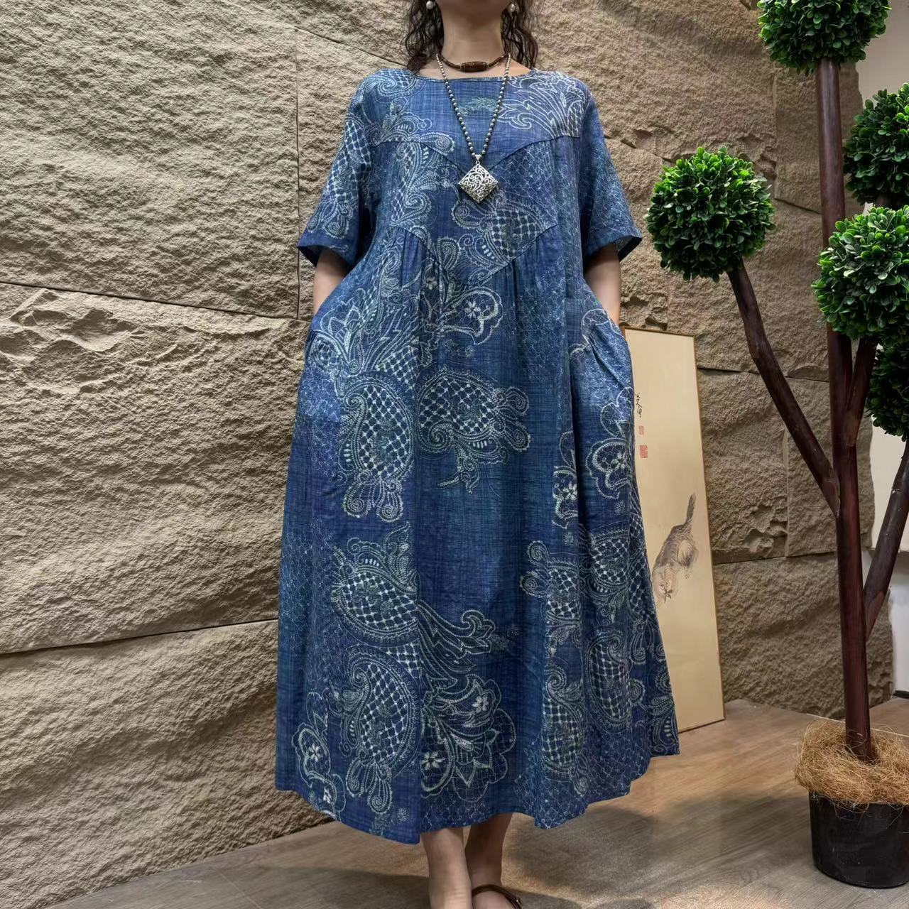 7516新款夏季洋气减龄优雅洋气连衣裙QZ