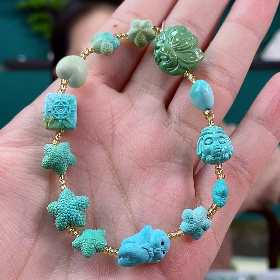 绿松石珠宝奇石未镶嵌