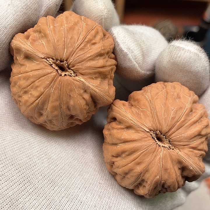 吊坠文玩核桃39全品货头山地红皮铁锤