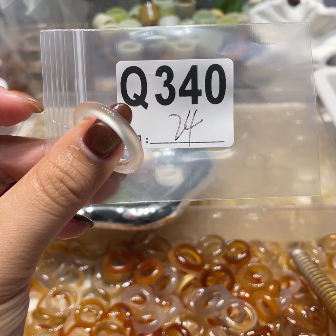 玛瑙/玉髓未镶嵌戒指340