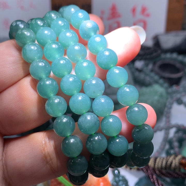 翡翠颈饰未镶嵌保真天然A货翡翠