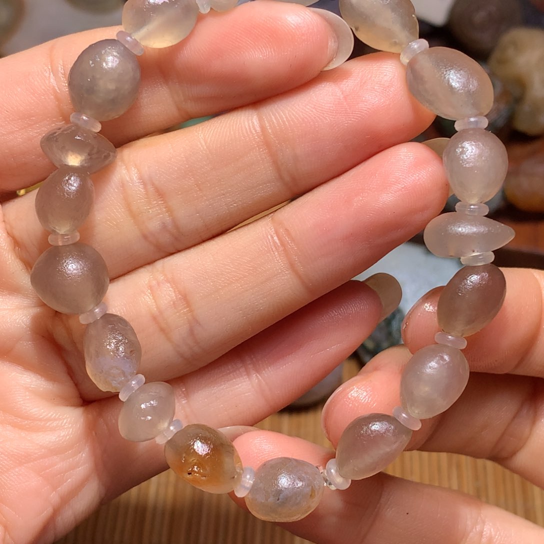 未镶嵌玛瑙/玉髓珠宝半成品