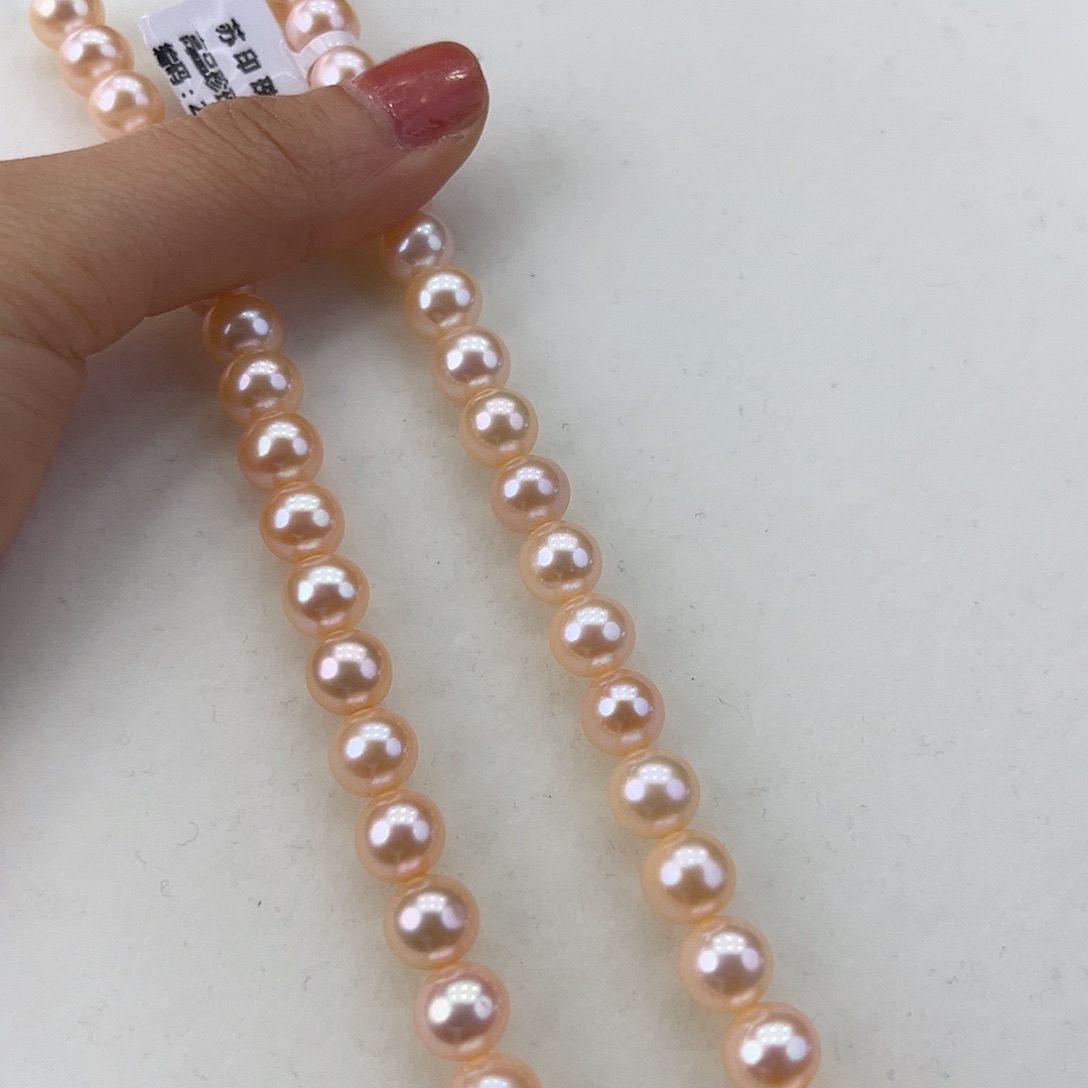 淡水珍珠颈饰银S925镶嵌➕9.10高品极光