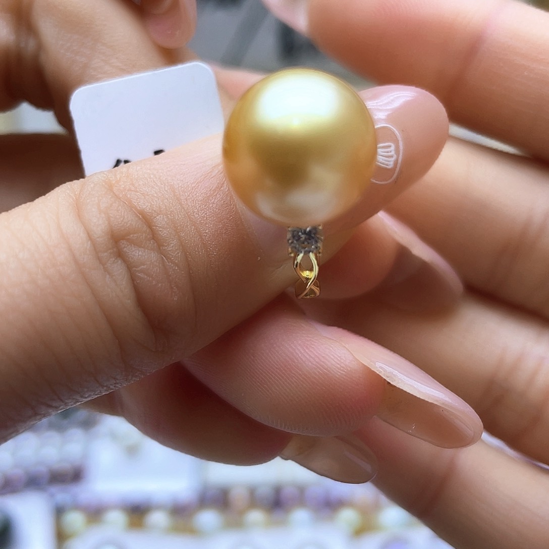 海水珍珠戒指银S925镶嵌