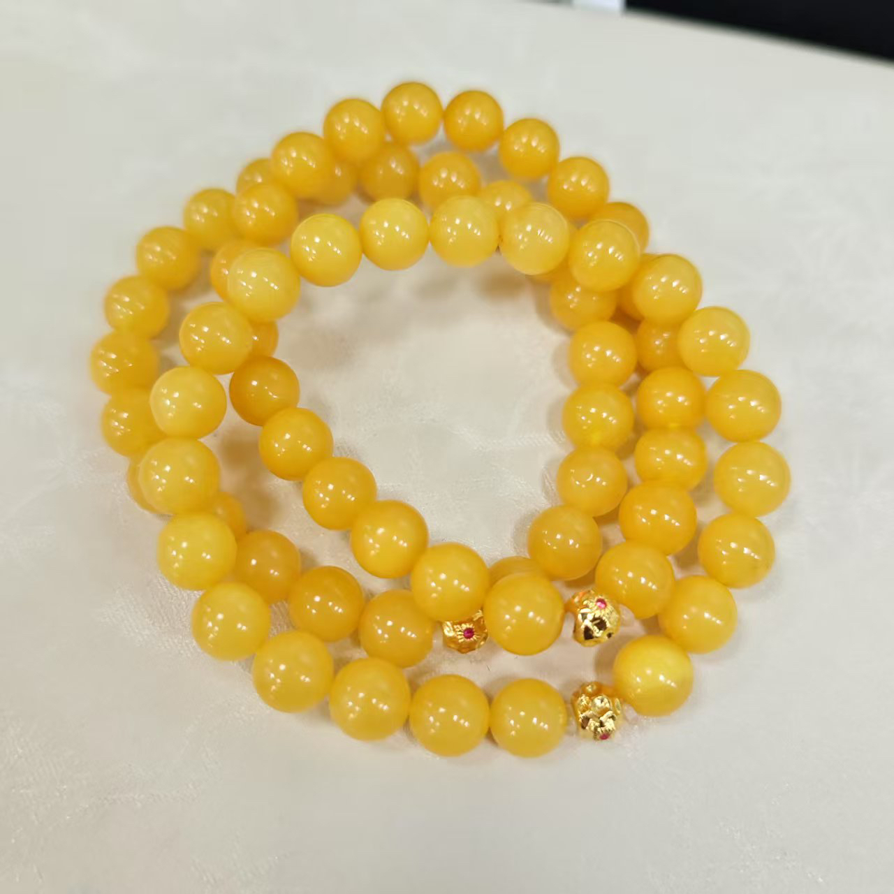 【小院甄选】原创蜜蜡单圈手链约8mm 多样性发一件 2237EJC