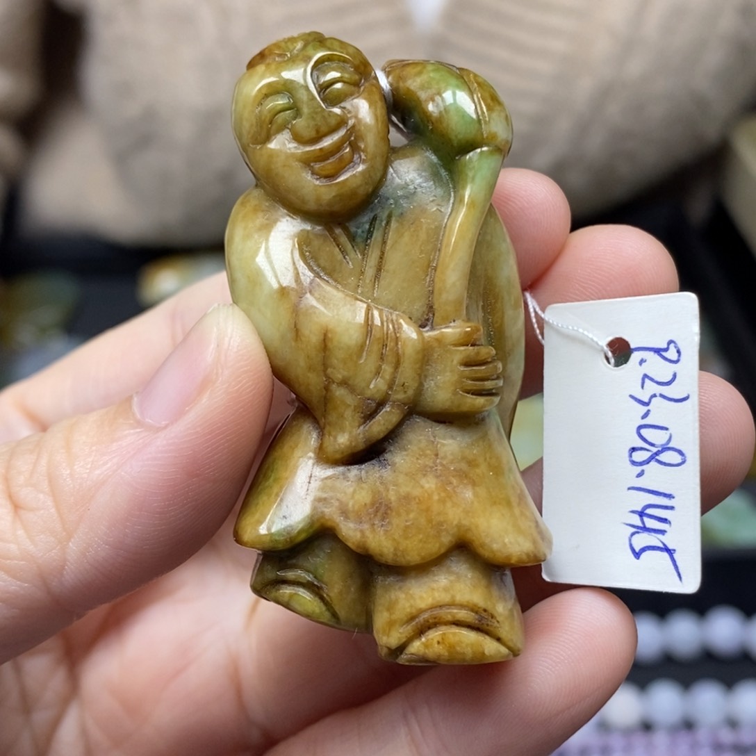 翡翠颈饰未镶嵌童子51号