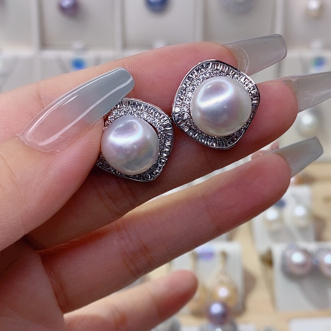 未镶嵌淡水珍珠耳饰