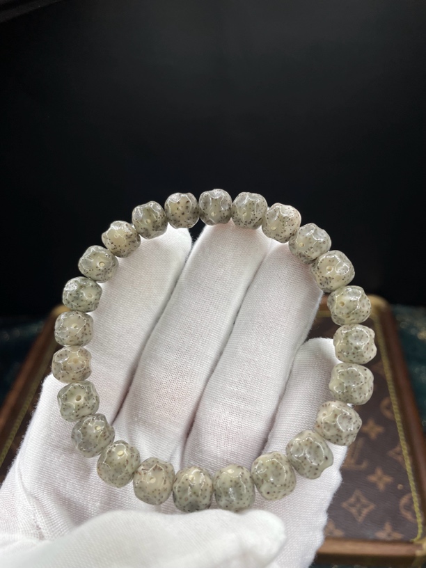 懿缘 玫瑰金款10改无相冰糖料一物一图高端星月菩提手串