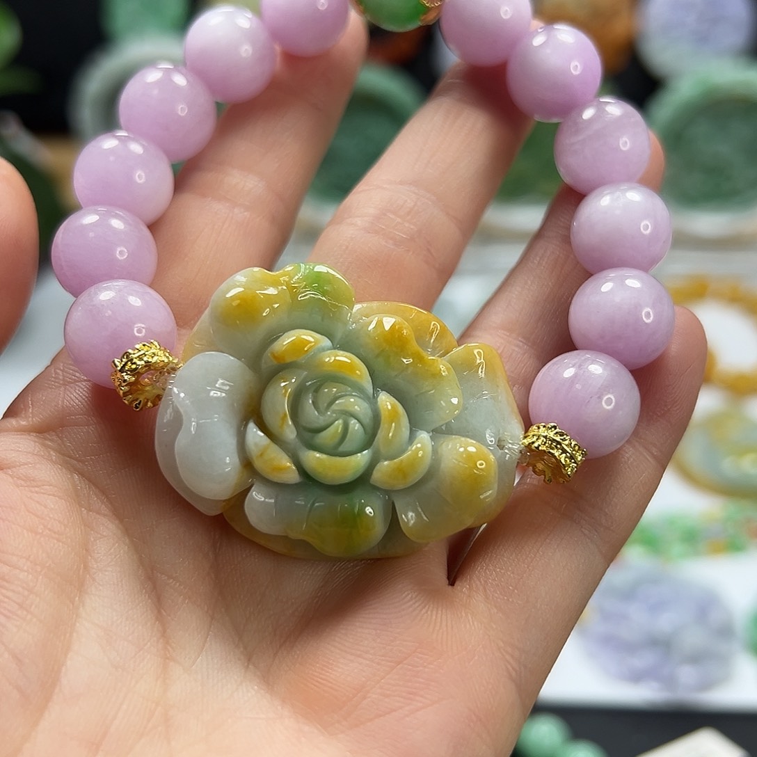 翡翠未镶嵌手链手牌