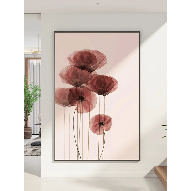 【千千遇枝】手工砂岩装饰画肌理感客厅玄关装饰画抽象画轻奢80120