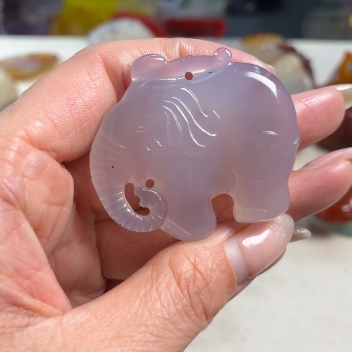 玛瑙/玉髓未镶嵌吊坠(不含链)