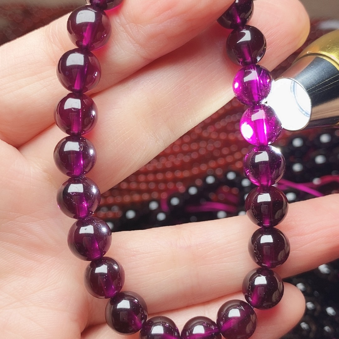 山***川手链未镶嵌石榴石卡8