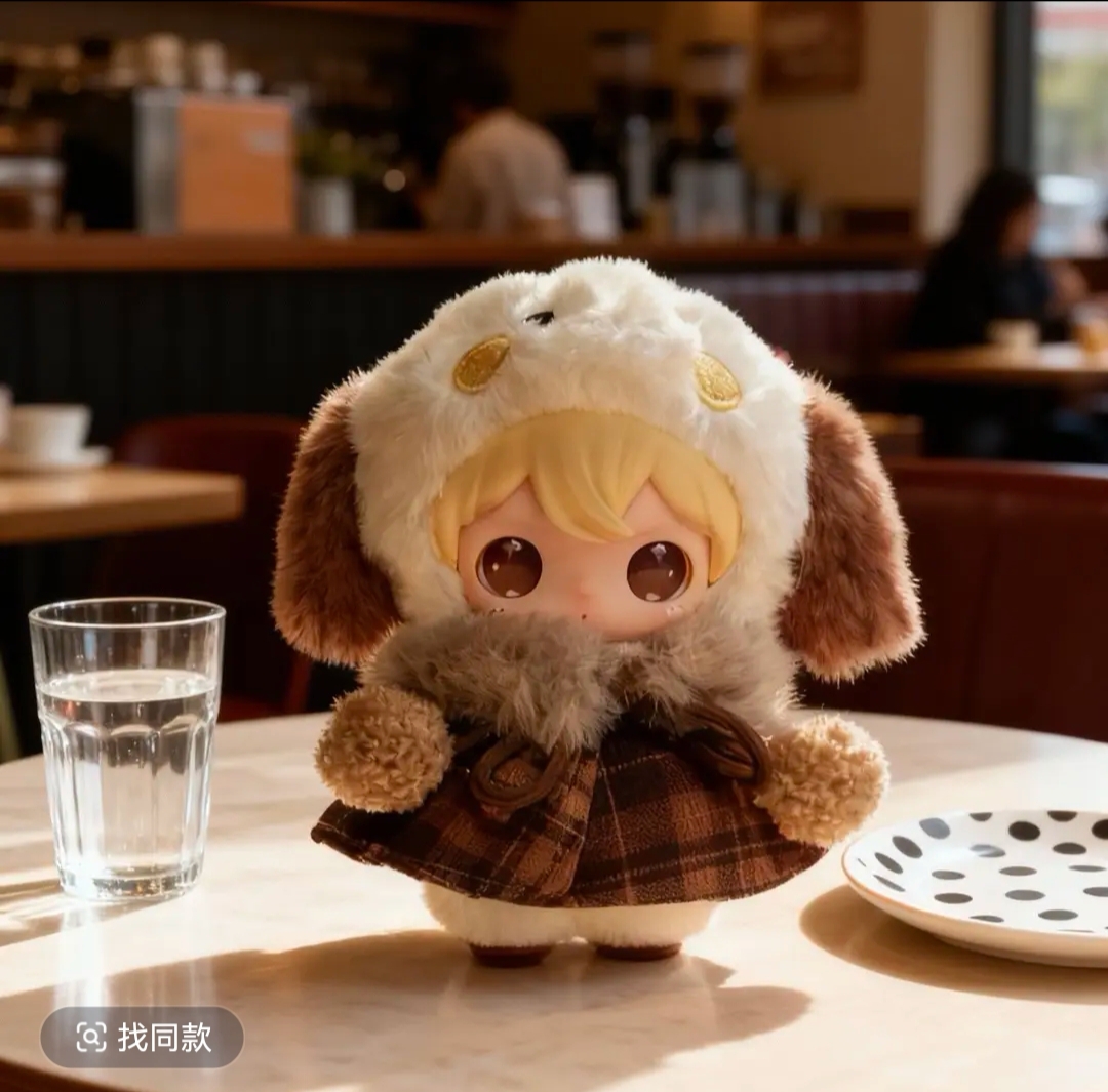 棉花娃娃秋冬英伦风格公仔玩偶换装围领娃衣