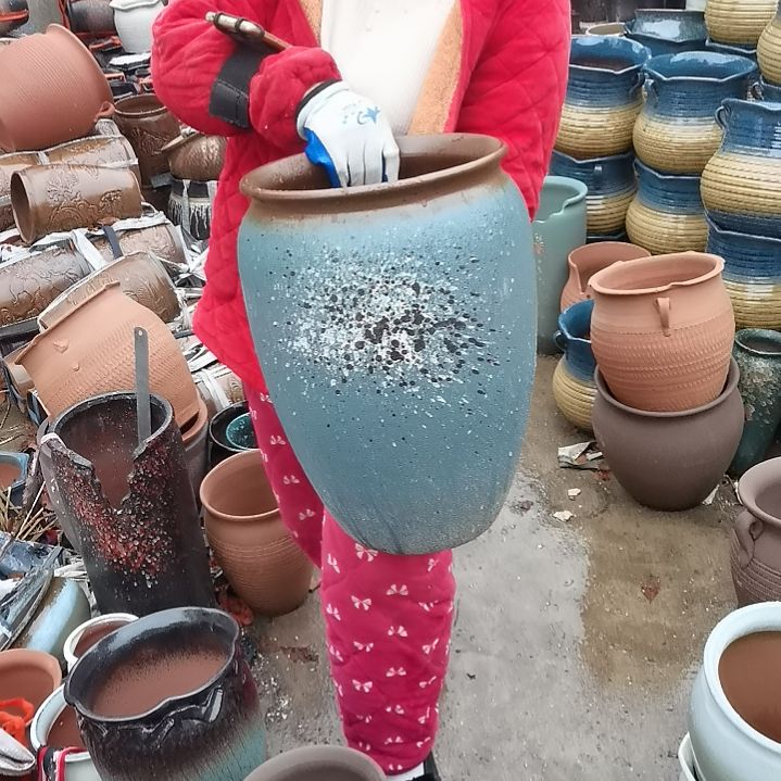 红陶口26高41瑕疵一个