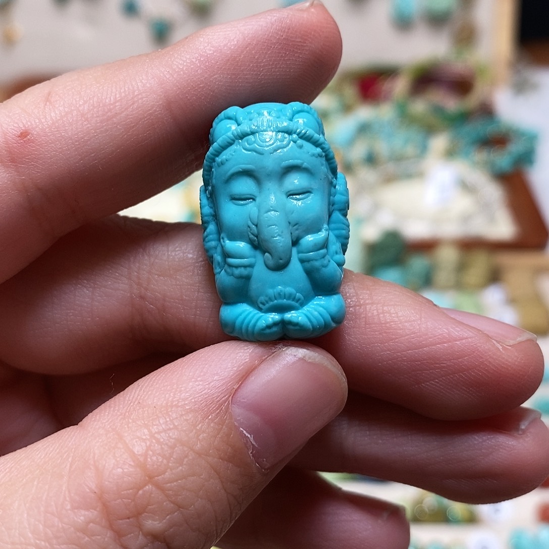 绿松石未镶嵌泡婴儿油