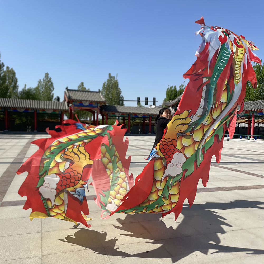 2025新款健身龙舞龙彩绸可水洗龙身布