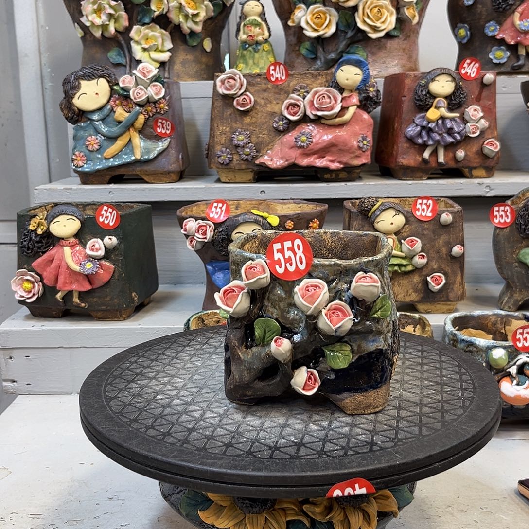 微瑕558 号陶然花器手工花盆