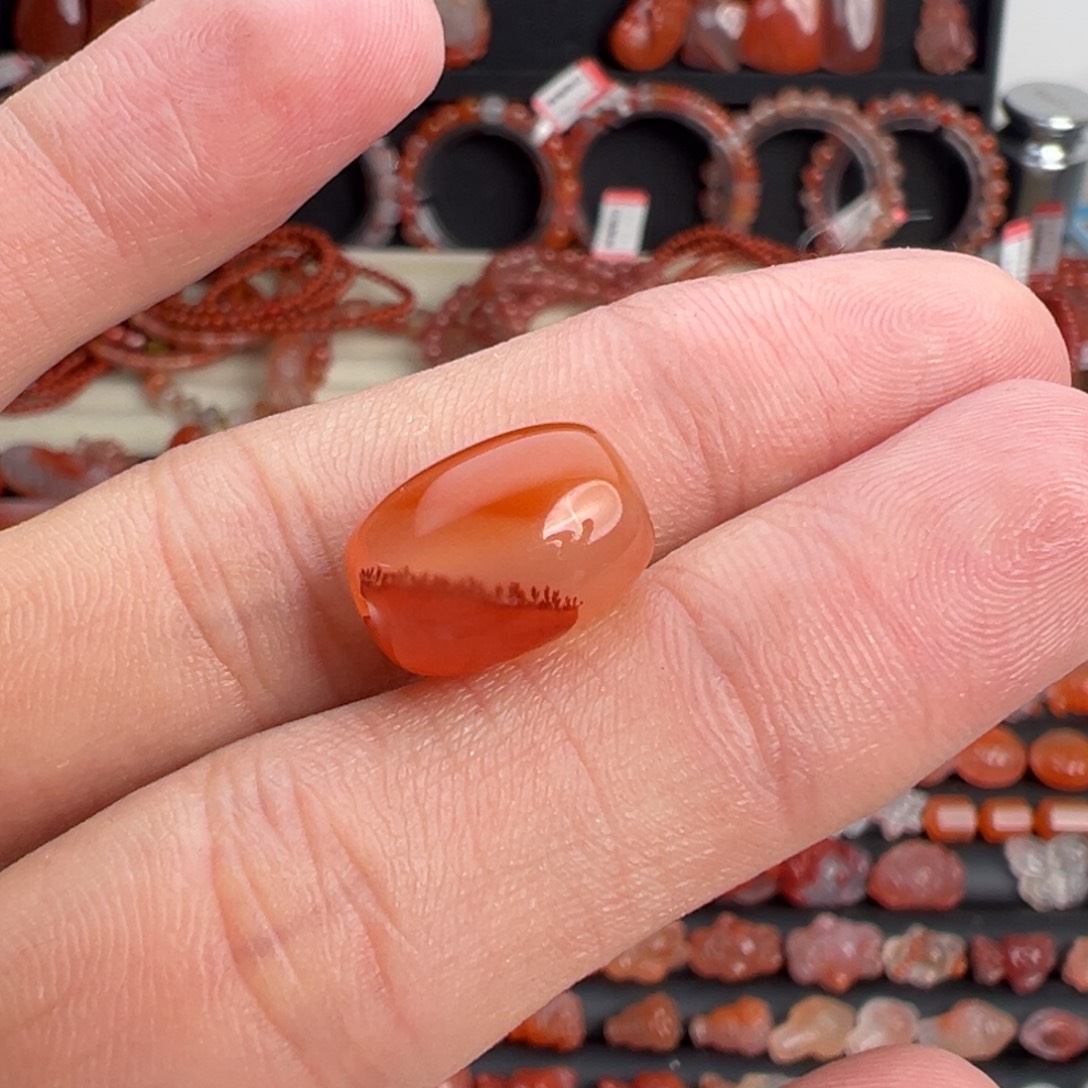 南红玛瑙未镶嵌颈饰枣珠